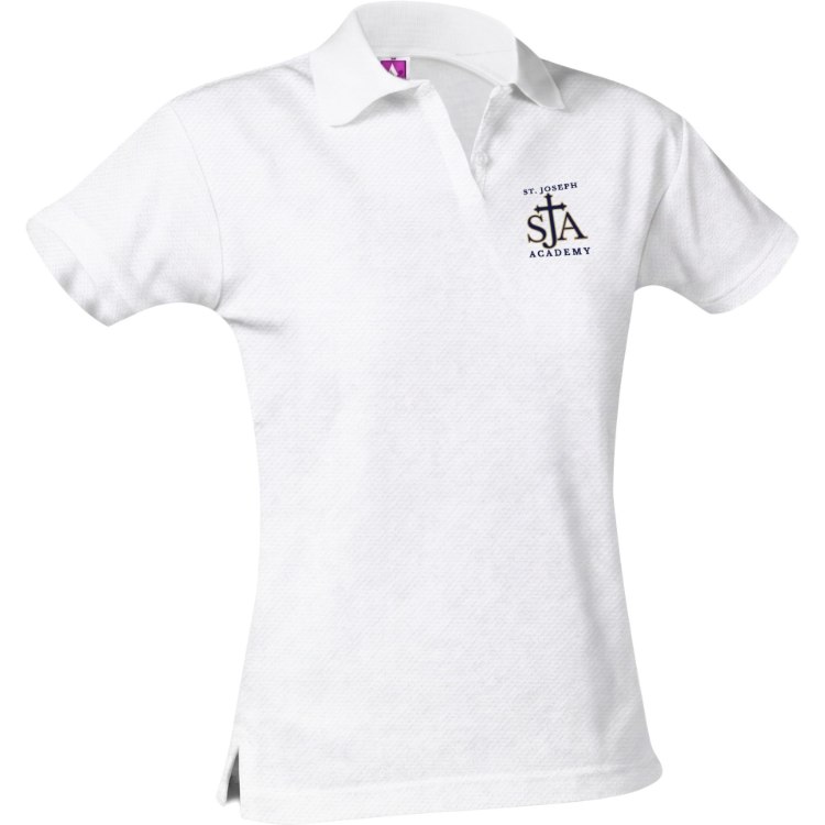 Picture of SJA White Girl Short Sleeve Polo Blouse